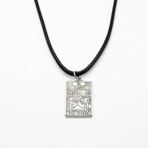 The Lovers Tarot Card Necklace